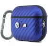 Чехол BMW M Carbon Metal Logo для AirPods Pro 3 Blue (BMAP326PCILB)