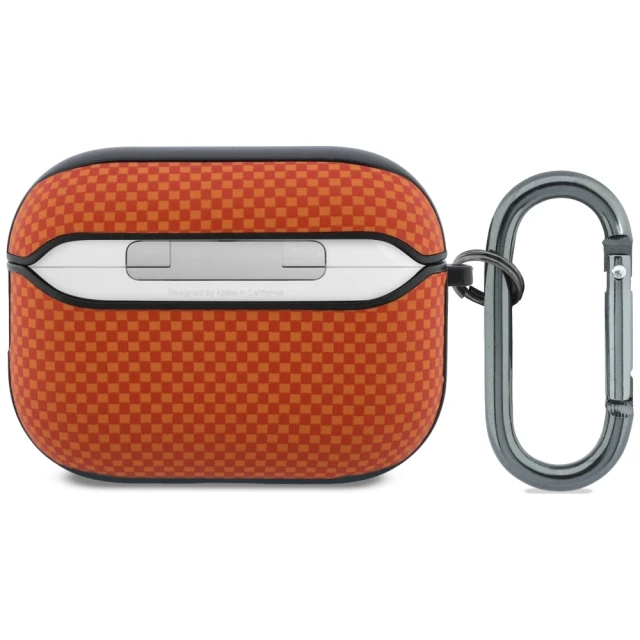 Чохол BMW Textured Sign Kevlar Metal Logo для AirPods Pro 3 Orange (BMAP326PTKLO)