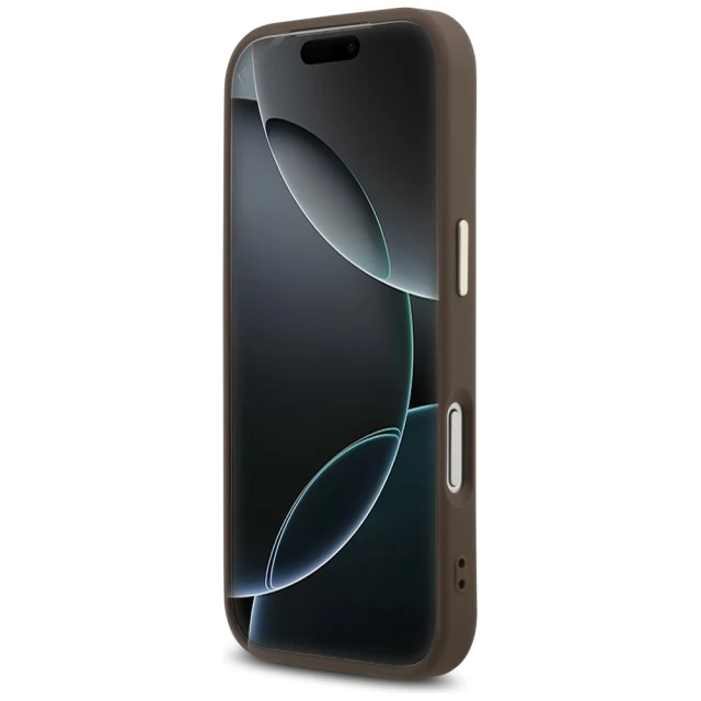 Чохол Guess 4G Triangle Logo для iPhone 18 Pro | 17 Pro Brown (GUHMP18LP4GTDGMW)