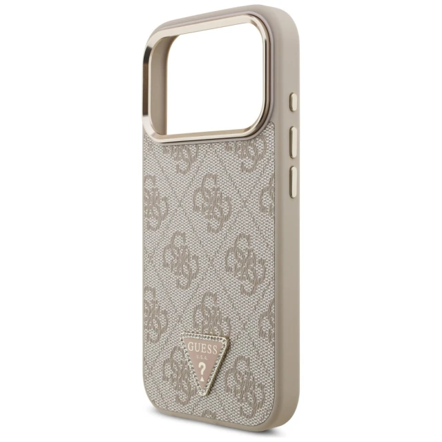 Чохол Guess 4G Triangle Logo для iPhone 18 Pro | 17 Pro Pink Gold (GUHMP18LP4GTDGMP)