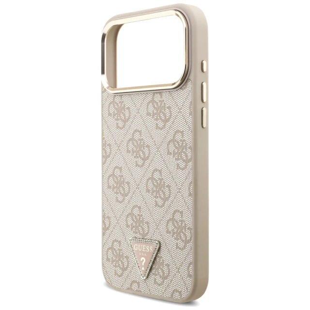 Чохол Guess 4G Triangle Logo для iPhone 18 Pro Max | 17 Pro Max Pink Gold (GUHMP18XP4GTDGMP)