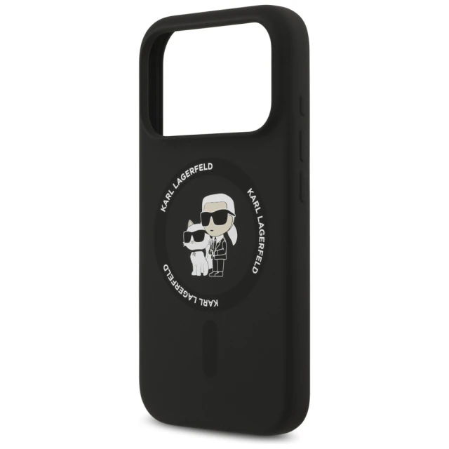Чохол Karl Lagerfeld Silicone Karl&Choupette Ring для iPhone 18 Pro Max | 17 Pro Max Black (KLHMP18LSCMKCRHK)
