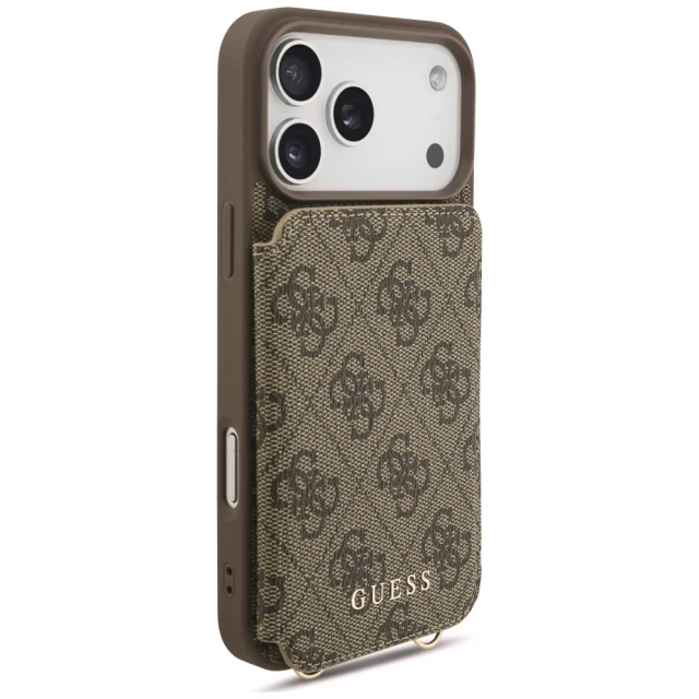 Чохол Guess 4G Cardslots & Magnetic Closure для iPhone 18 Pro Max | 17 Pro Max Brown (GUHCP18XCB4GB)