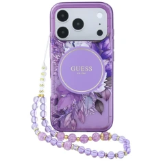 Чохол Guess IML Flowers Pearl Strap для iPhone 18 Pro | 17 Pro Purple (GUHMP18LHFWBRCESU)
