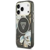 Чохол Guess IML Glitter Flowers Triangle для iPhone 18 Pro Max | 17 Pro Max Black (GUHMP18XHFLPEDK)
