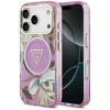 Чохол Guess IML Glitter Flowers Triangle для iPhone 18 Pro | 17 Pro Purple (GUHMP18LHFLPEDU)