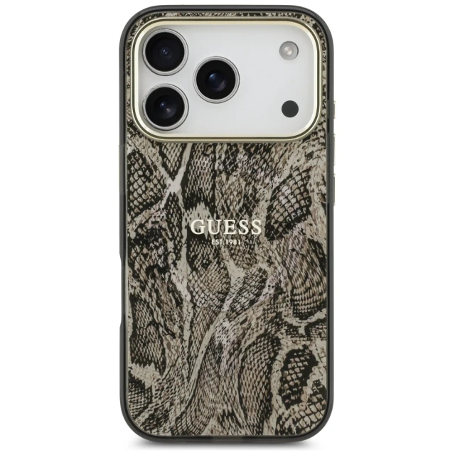 Чехол Guess Python Pattern для iPhone 18 Pro Max | 17 Pro Max Brown (GUHMP18XHIMPYGW)