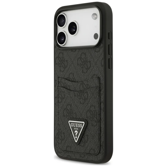 Чехол Guess 4G Double Card Triangle для iPhone 18 Pro Max | 17 Pro Max Black (GUHCP18XP4TPK)