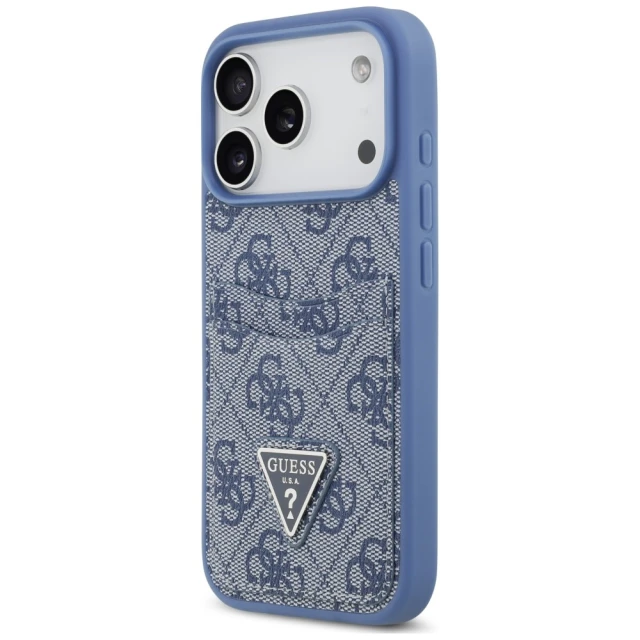 Чохол Guess 4G Double Card Triangle для iPhone 18 Pro | 17 Pro Blue (GUHCP18LP4TPB)