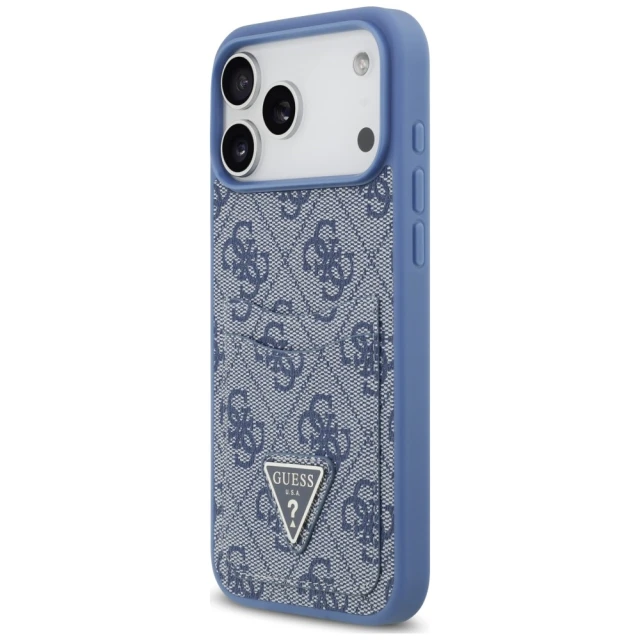 Чохол Guess 4G Double Card Triangle для iPhone 18 Pro Max | 17 Pro Max Blue (GUHCP18XP4TPB)