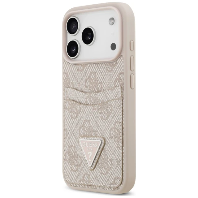 Чохол Guess 4G Double Card Triangle для iPhone 18 Pro Max | 17 Pro Max Pink (GUHCP18XP4TPP)