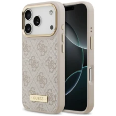 Чохол Guess 4G Logo Plate для iPhone 18 Pro | 17 Pro Pink (GUHMP18LU4GPRP)
