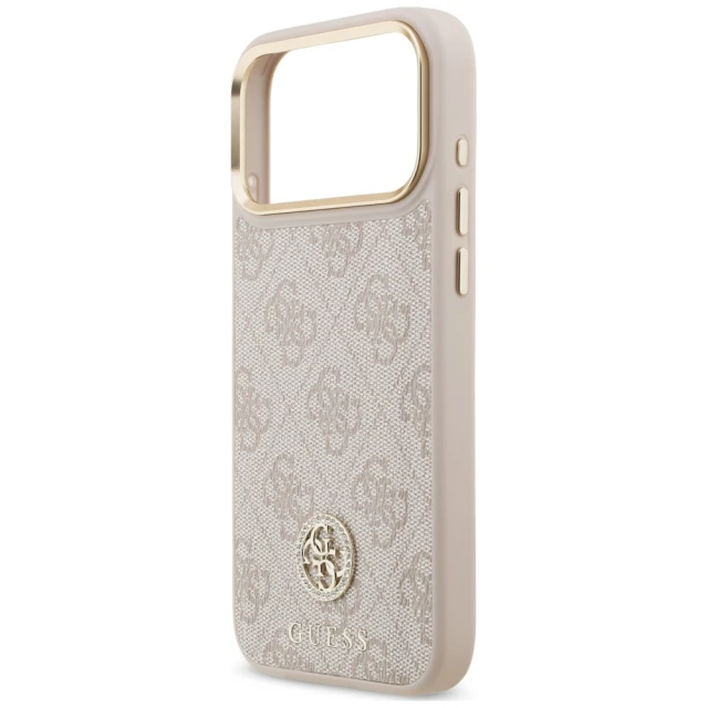 Чехол Guess 4G Strass Logo для iPhone 18 Pro Max | 17 Pro Max Pink (GUHMP18XP4GRMDEP)