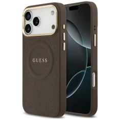 Чохол Guess Peony Hot Stamp для iPhone 18 Pro Max | 17 Pro Max Brown (GUHMP18XPSAMSECW)
