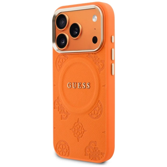 Чохол Guess Peony Hot Stamp для iPhone 18 Pro Max | 17 Pro Max Orange (GUHMP18XPSAMSECO)
