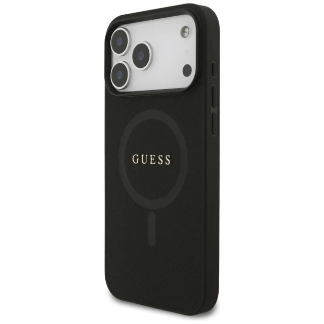 Чехол Guess Saffiano Classic Logo для iPhone 18 Pro Max | 17 Pro Max Black (GUHMP18XPSAHMCK)
