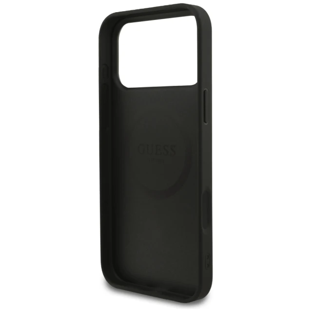 Чехол Guess Saffiano Classic Logo для iPhone 18 Pro Max | 17 Pro Max Black (GUHMP18XPSAHMCK)