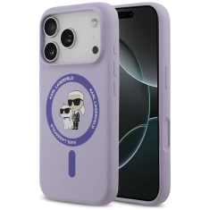 Чехол Karl Lagerfeld Silicone Karl&Choupette Ring для iPhone 18 Pro | 17 Pro Purple (KLHMP18LSCMKCRHU)