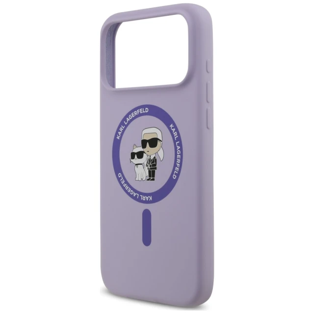 Чохол Karl Lagerfeld Silicone Karl&Choupette Ring для iPhone 18 Pro Max | 17 Pro Max Purple (KLHMP18XSCMKCRHU)