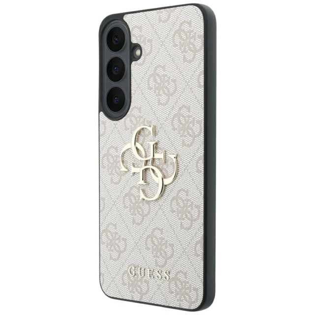 Чохол Guess Leather 4G Metal Logo для Samsung Galaxy S26 FE Pink (GUHCS26FE4GMGPI)