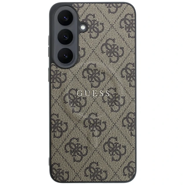 Чохол Guess Embossed 4G Ring Classic Logo для Samsung Galaxy S26 FE Brown (GUHMS26FEP4MSEGW)