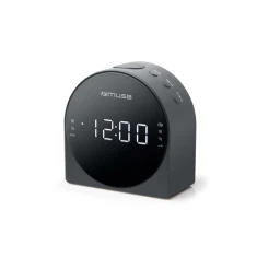 Радіогодинник Muse M-185CR подвійний будильник PLL AUX Black (3700460202415)
