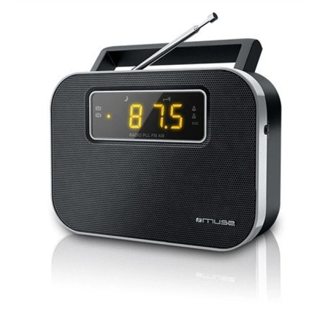 Портативне радіо Muse M-081R з функцією будильника Black (3700460203313)
