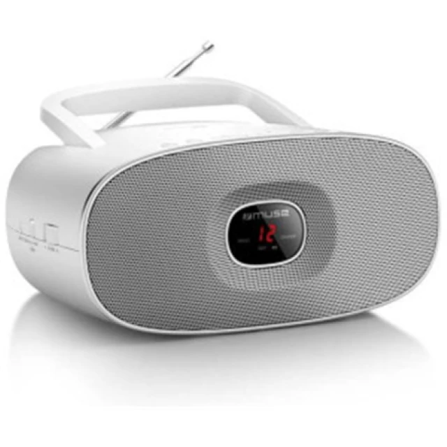 Портативний радіо Muse CD-плеєр MD-202RDW White (3700460204242)