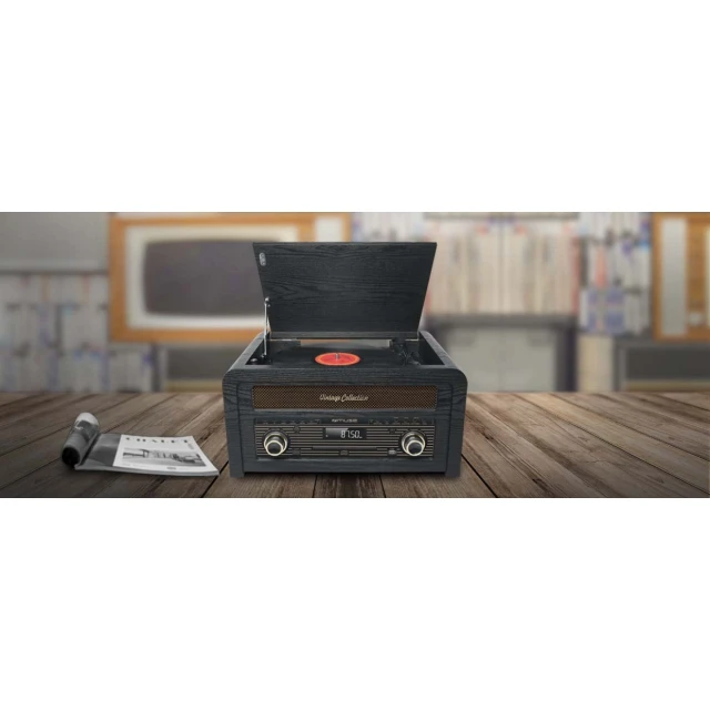 Мікросистема Muse MT-115W з програвачем вінілу USB AUX CD FM Bluetooth White (3700460206413)