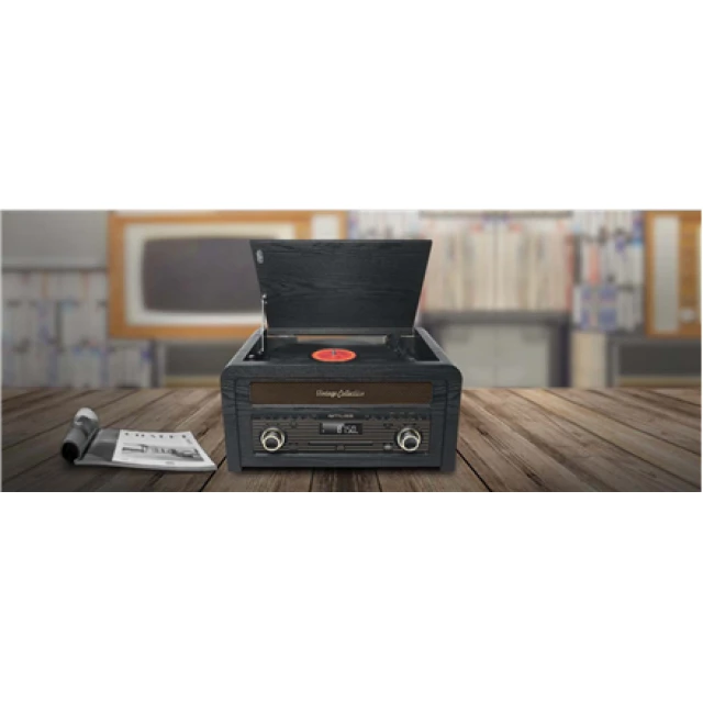 Мікросистема Muse MT-115W з програвачем вінілу USB AUX CD FM Bluetooth White (3700460206413)