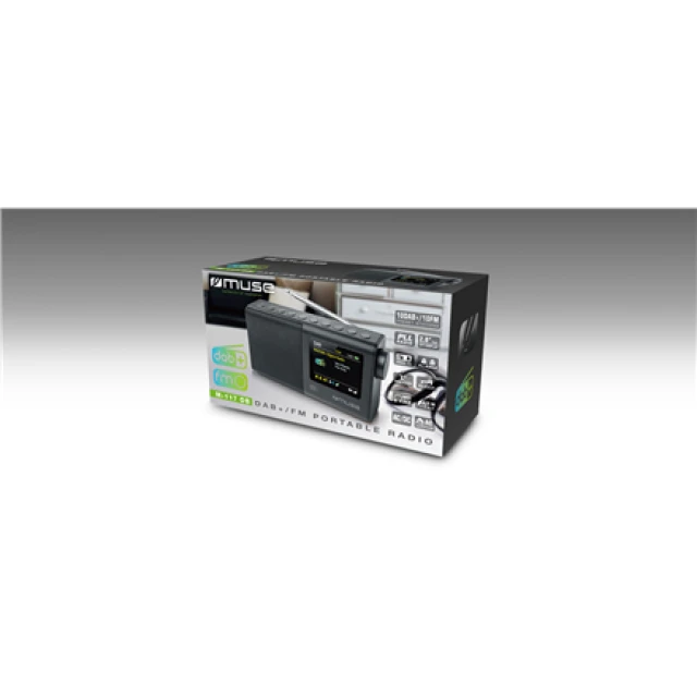 Радиоприемник портативный Muse M-117DB FM DAB/DAB+ AUX Black (3700460207366)
