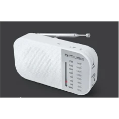 Радіоприймач Muse M-025RW портативний White (3700460207663)