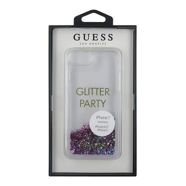 Чохол Guess Liquid Glitter Party для iPhone SE 2020/8/7 Violet (GUHCP7GLUQPU)