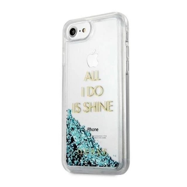 Чохол Guess Liquid Glitter Party для iPhone SE 2020/8/7 Blue (GUHCP7GLUQBL)