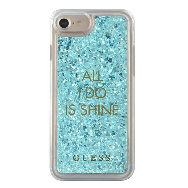 Чохол Guess Liquid Glitter Party для iPhone SE 2020/8/7 Blue (GUHCP7GLUQBL)