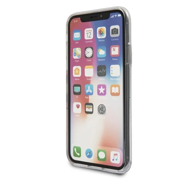 Чохол Guess Flower Desire Red Rose для iPhone X Transparent (GUHCPXROSTR)