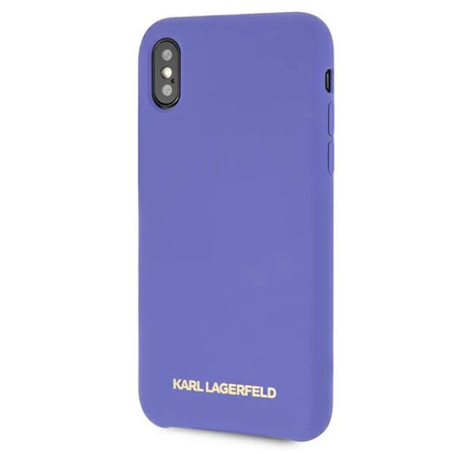Чохол Karl Lagerfeld Silicone для iPhone X | XS Violet (KLHCPXSLVOG)