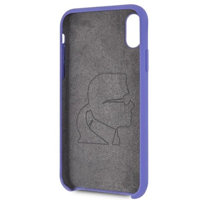 Чохол Karl Lagerfeld Silicone для iPhone X | XS Violet (KLHCPXSLVOG)