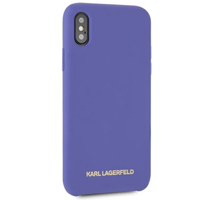 Чохол Karl Lagerfeld Silicone для iPhone X | XS Violet (KLHCPXSLVOG)