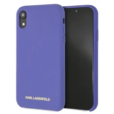 Чехол Karl Lagerfeld Silicone для iPhone XR Violet (KLHCI61SLVOG)
