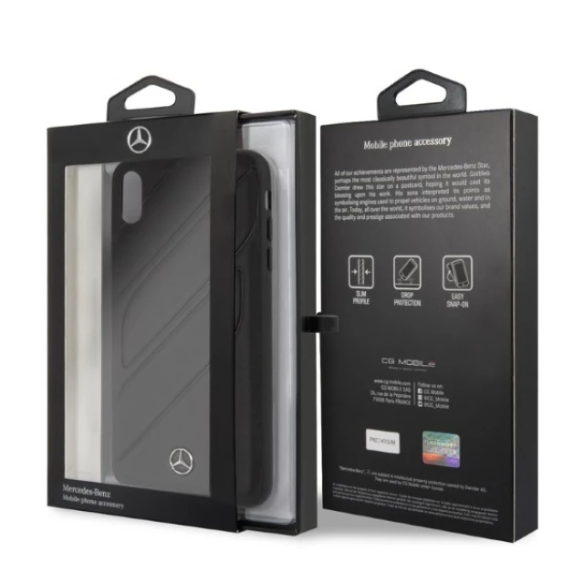Чохол Mercedes для iPhone XS Max New Organic I Black (MEHCI65THLBK)