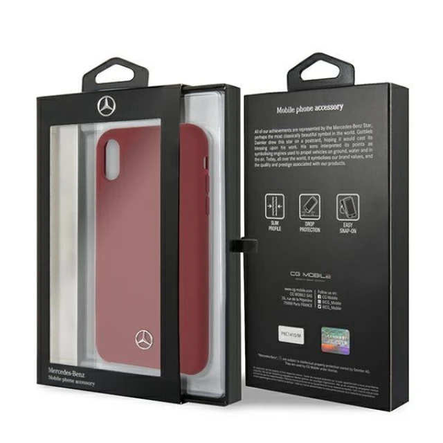 Чохол Mercedes для iPhone XR Silicone Line Red (MEHCI61SILRE)