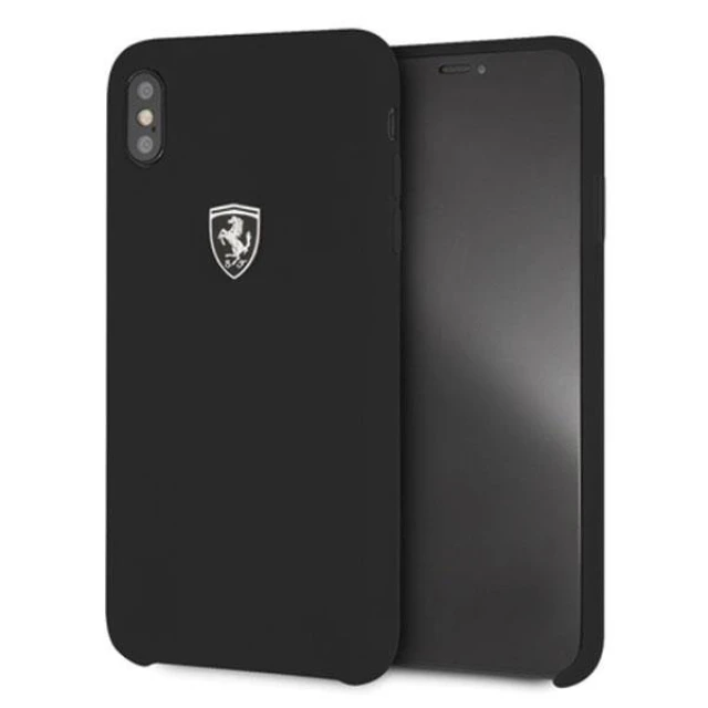 Чехол Ferrari для iPhone XS Max Silicone Off track Black (FEOSIHCI65BK)