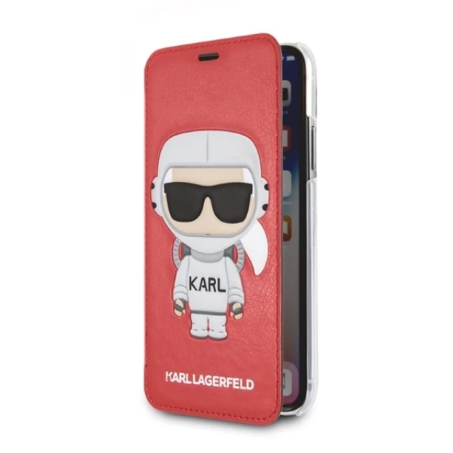 Чохол Karl Lagerfeld Karl Space Cosmonaut для iPhone X | XS Red (KLFLBKPXKSCORE)