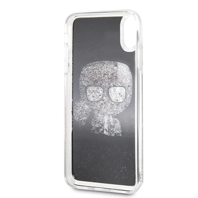 Чохол Karl Lagerfeld Ikonik Glitter для iPhone XS Max Black (KLHCI65ICGBK)