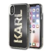Чохол Karl Lagerfeld Iconic Karl Glitter для iPhone XS/X Black (KLHCPXKAGBK)
