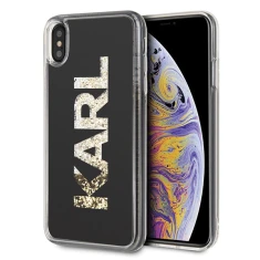 Чохол Karl Lagerfeld Karl Logo Glitter для iPhone XS Max Black (KLHCI65KAGBK)