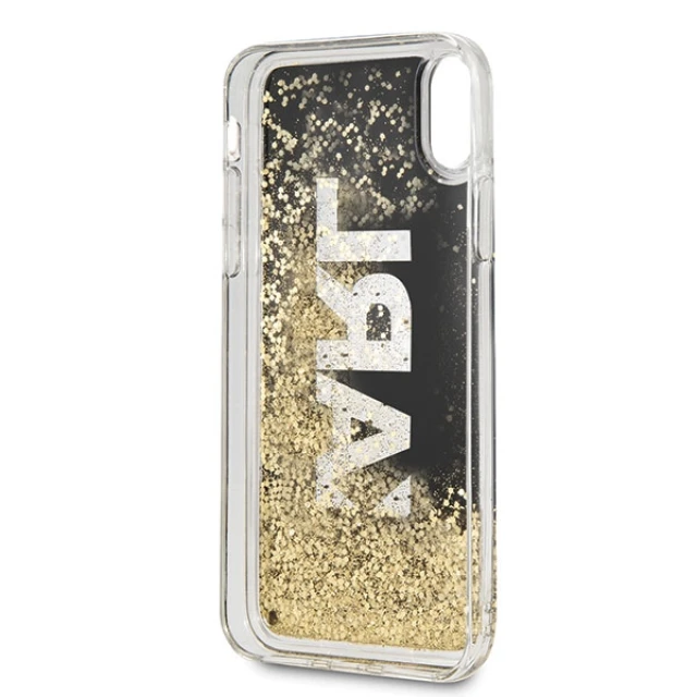 Чохол Karl Lagerfeld Karl Logo Glitter для iPhone XS Max Black (KLHCI65KAGBK)