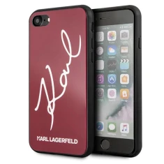 Чохол Karl Lagerfeld Signature Glitter для iPhone SE 2020/8/7 Red (KLHCI8DLKSRE)