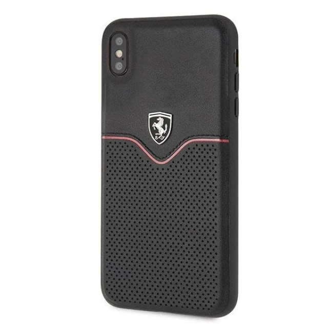 Чехол Ferrari для iPhone XS Max Off Track Victory Black (FEOVEHCI65BK)